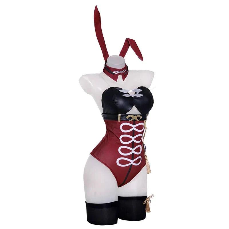 Beidou Bunny Girl Costume Genshin Impact Beidou Bunny Suit Sexy Women Jumpsuit Original Cosplay Costume Full Set - Coscosmos