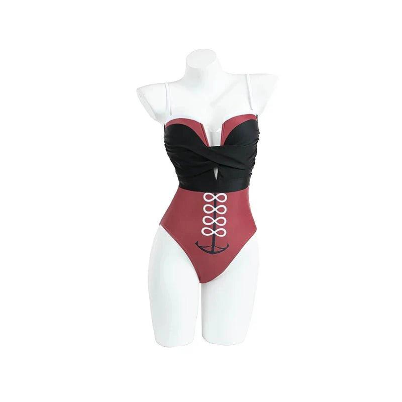 Beidou Swimsuit Summer Girl One Piece Swimwear Strappy Design Women Bikini Bathing Beachwear Swimming Suit - Coscosmos