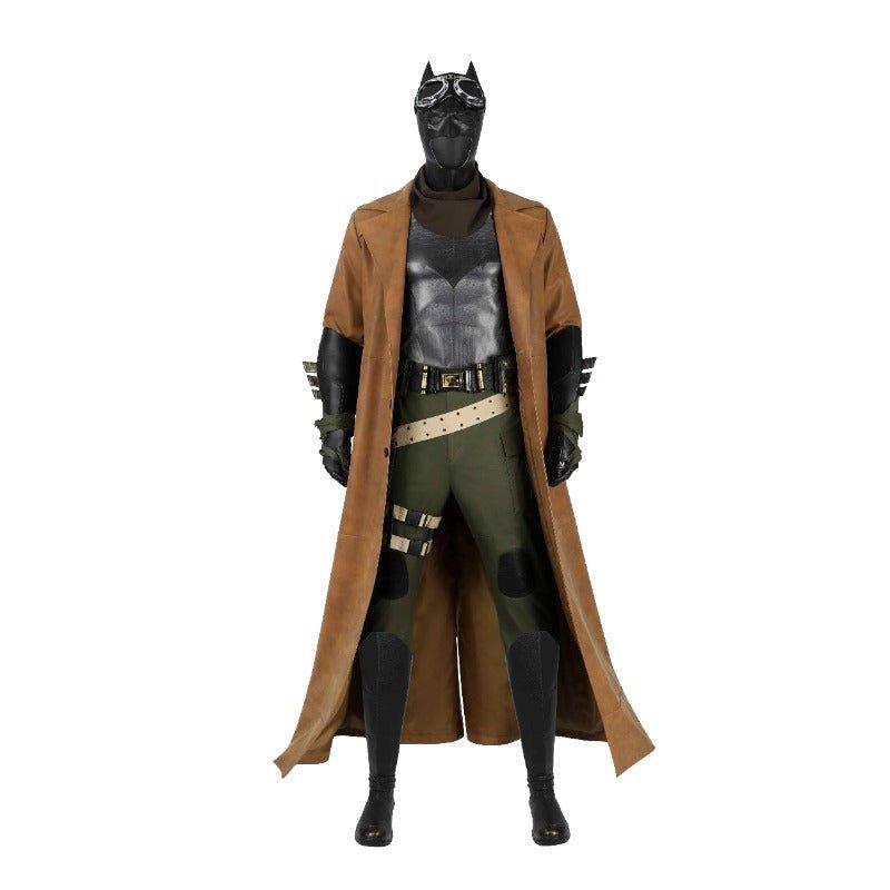 Ben Affleck Batman Cosplay Costume - Justice League Leather Battle Trench Coat - Coscosmos