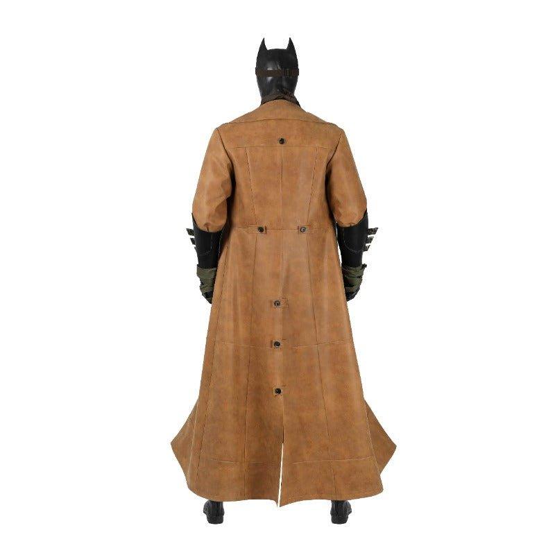 Ben Affleck Batman Cosplay Costume - Justice League Leather Battle Trench Coat - Coscosmos