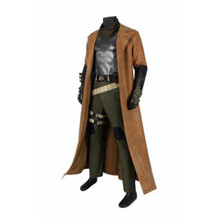 Ben Affleck Batman Cosplay Costume - Justice League Leather Battle Trench Coat - Coscosmos