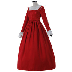 Women's Red Evening Dress Medieval Renaissance Victorian Princess Costume Carnival Theme Party Ball Gown