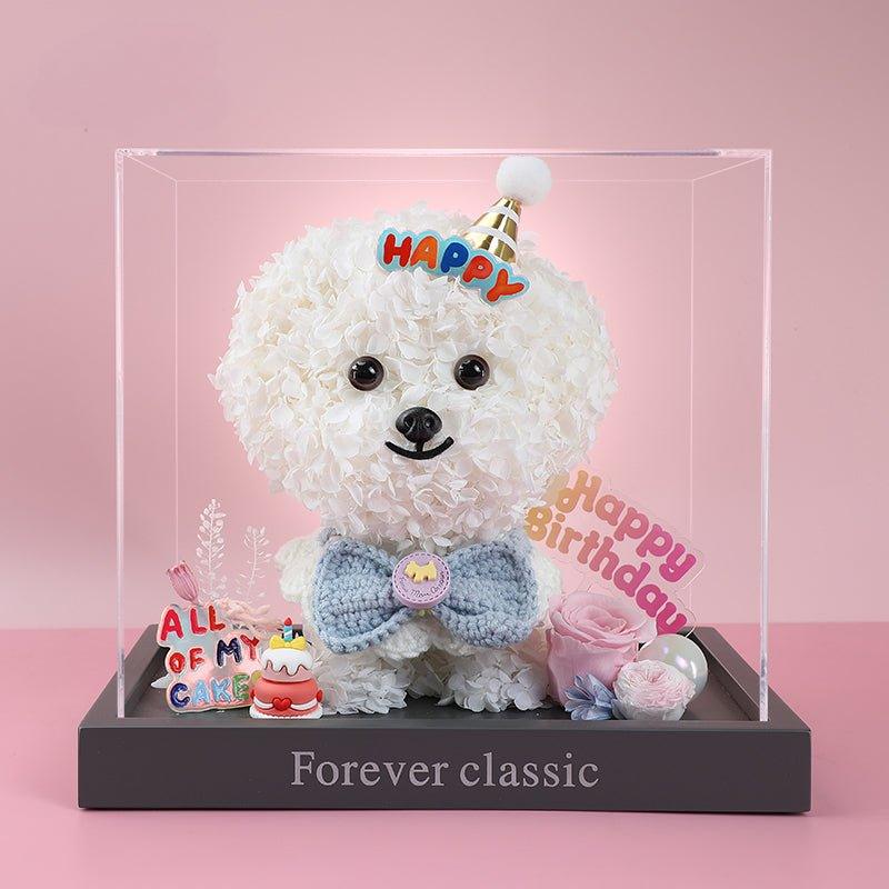 Bichon Frise Creative Figurine - A Perfect Teacher's Day, Birthday, Valentine’s Day, and Wedding Gift - Coscosmos