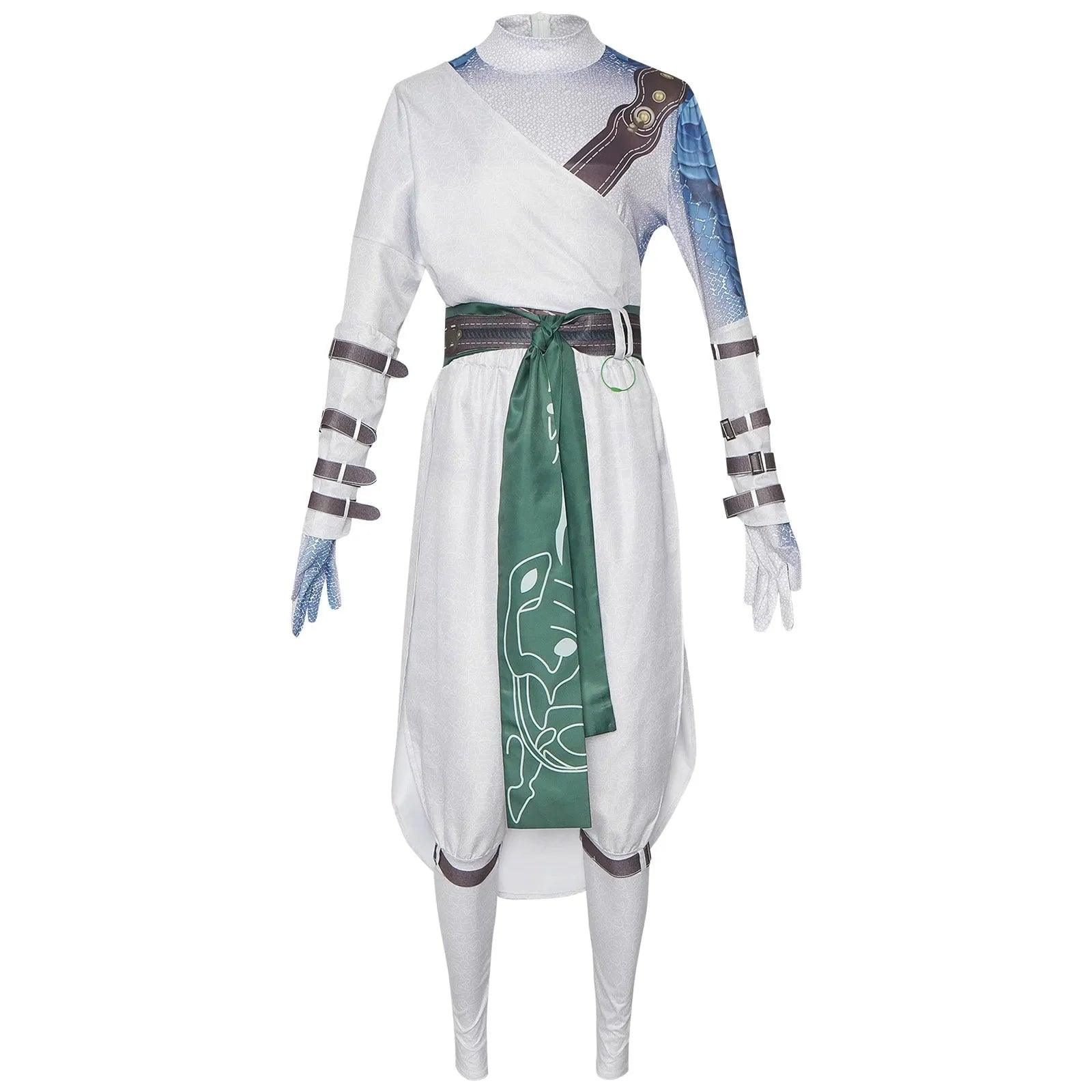 Black Myth Wukong White - Clad Noble Cosplay Costume | White Robe Halloween Suit for Men | Elegant Noble Design for Fans - Coscosmos