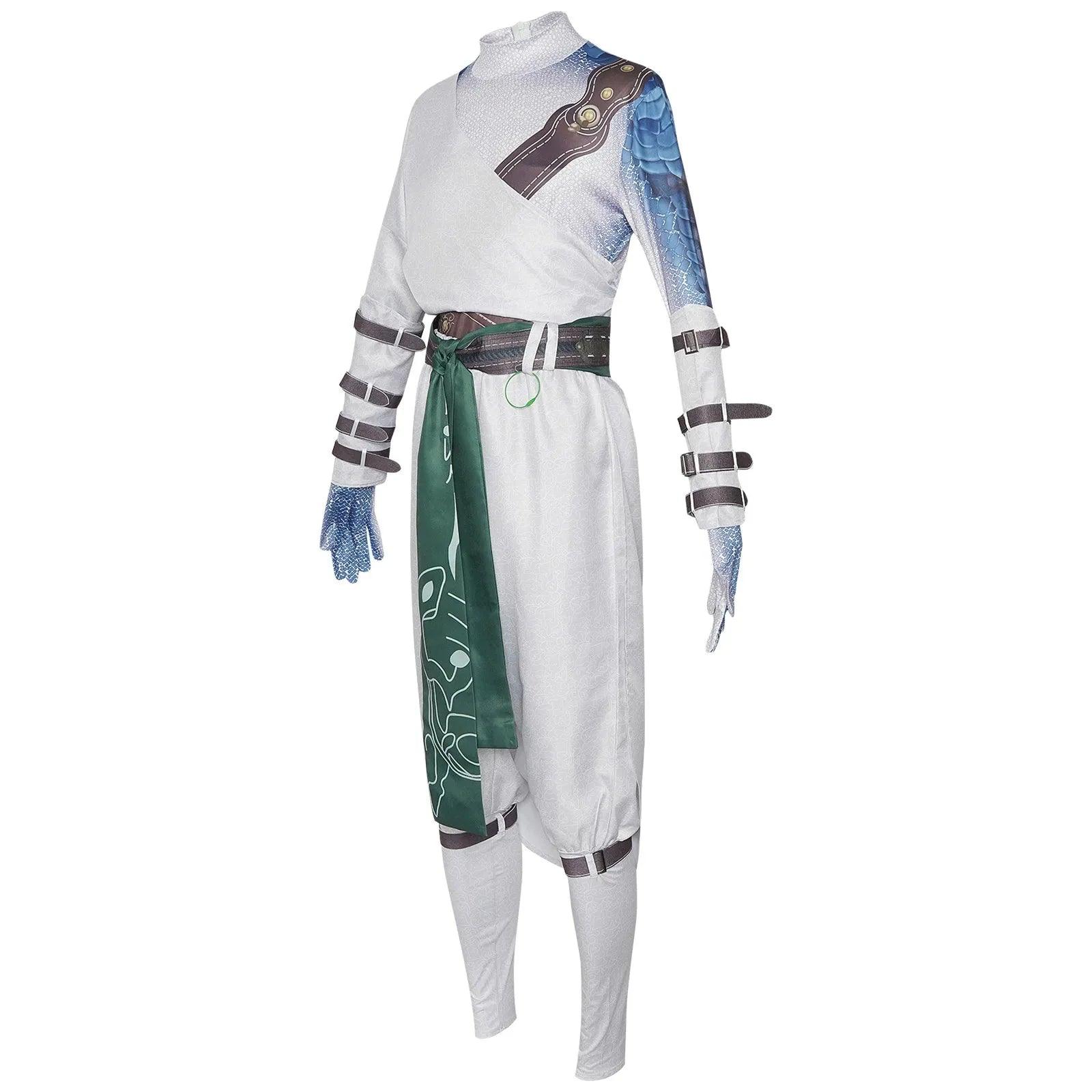 Black Myth Wukong White - Clad Noble Cosplay Costume | White Robe Halloween Suit for Men | Elegant Noble Design for Fans - Coscosmos