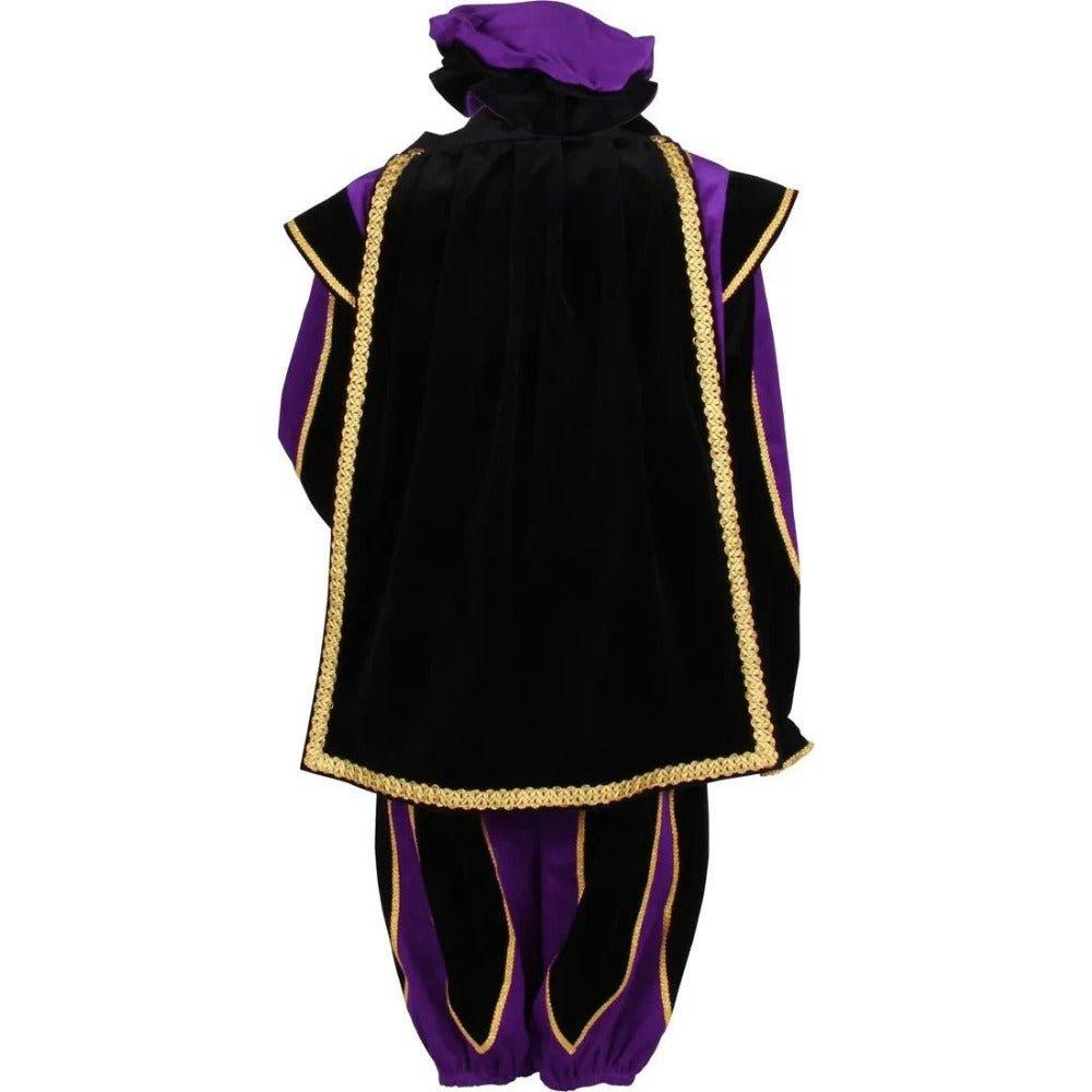 Black Peter Cosplay Costume for Men - Traditional Tudor Velvet Festival Outfit with Ball Gown - Coscosmos