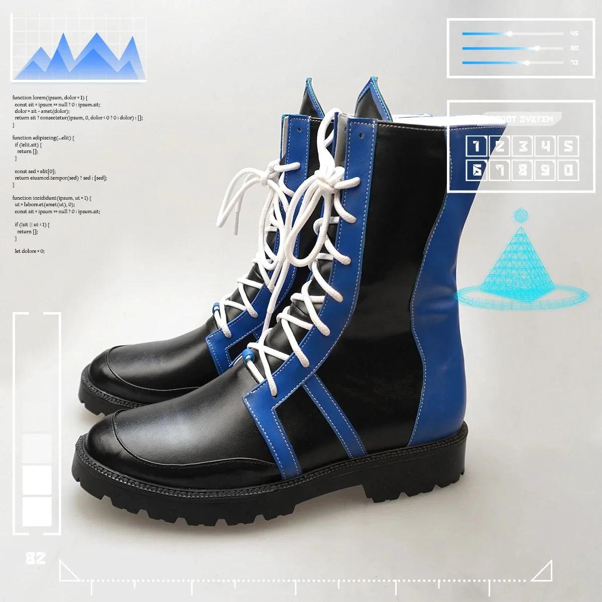 Blue Lock Anime Chigiri Bachira Rin Nagi Isagi Cosplay Boots Men Women Cyber Casual Shoes Faux Leather EU34 to EU48 - Coscosmos