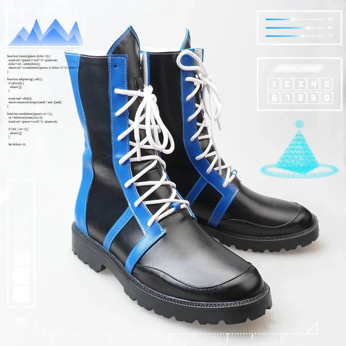 Blue Lock Anime Chigiri Bachira Rin Nagi Isagi Cosplay Boots Men Women Cyber Casual Shoes Faux Leather EU34 to EU48 - Coscosmos