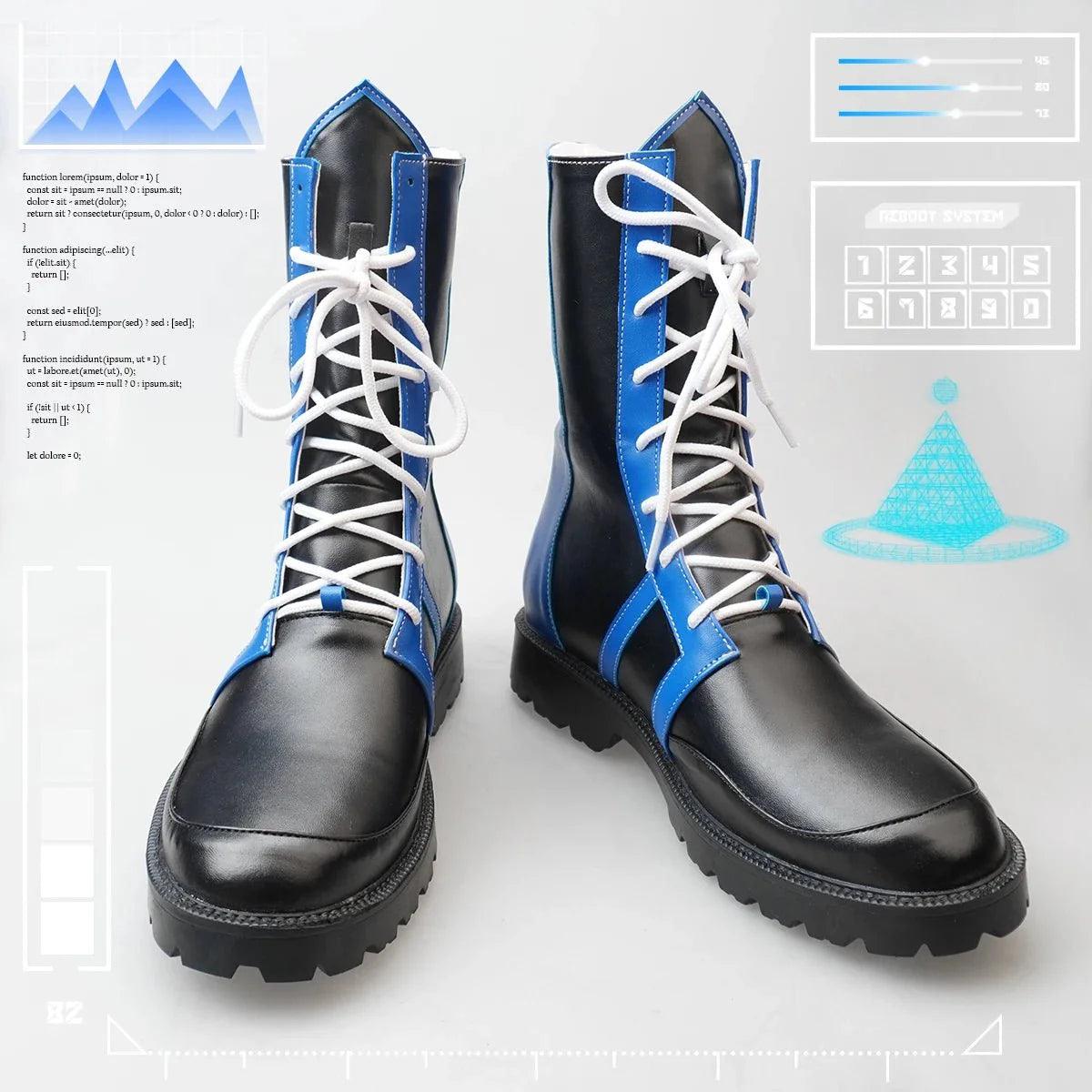 Blue Lock Anime Chigiri Bachira Rin Nagi Isagi Cosplay Boots Men Women Cyber Casual Shoes Faux Leather EU34 to EU48 - Coscosmos