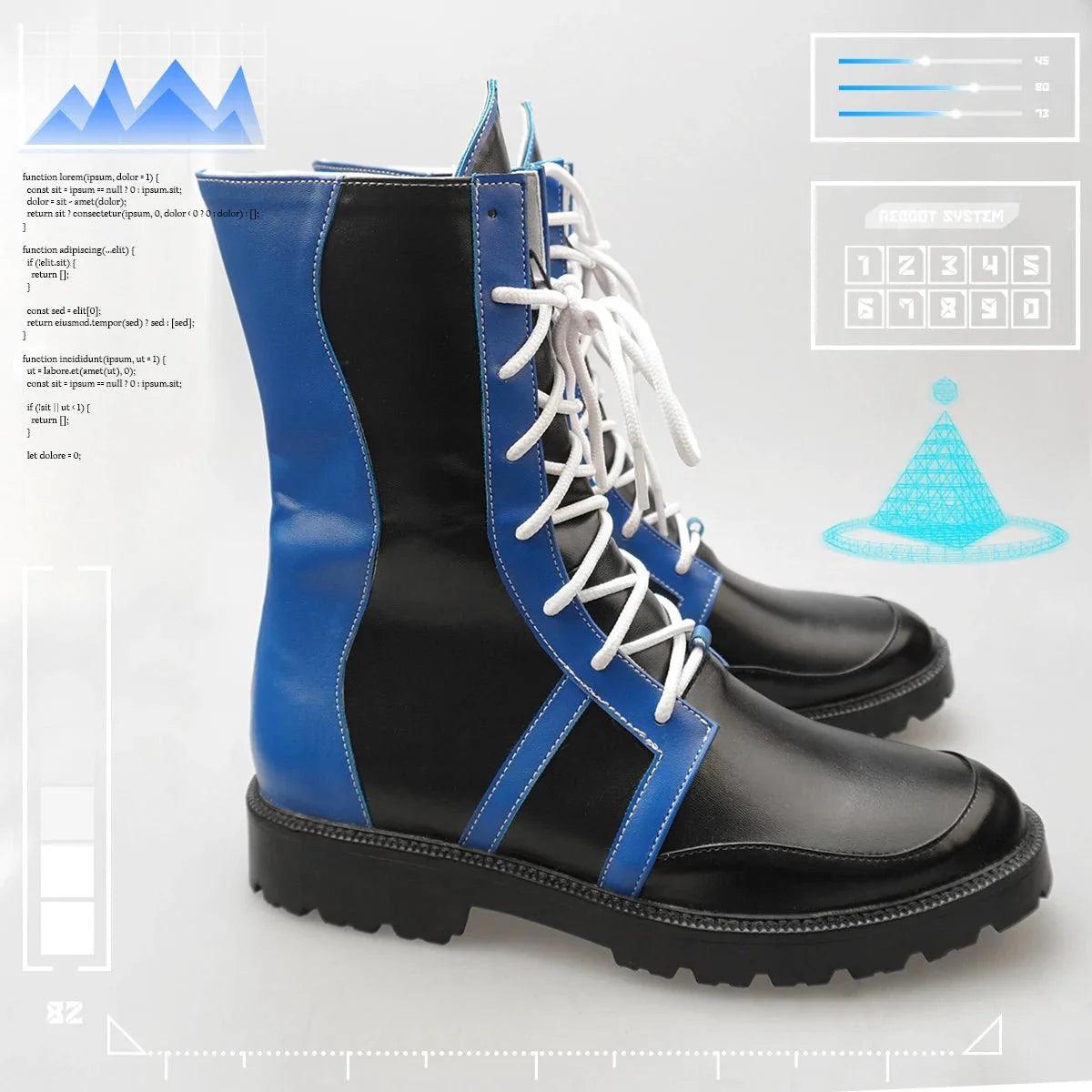 Blue Lock Anime Chigiri Bachira Rin Nagi Isagi Cosplay Boots Men Women Cyber Casual Shoes Faux Leather EU34 to EU48 - Coscosmos