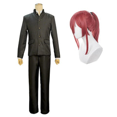 Blue Lock Anime Chigiri Cosplay Costume Wig Black DK School Uniform Suit Rose Net Sythetic Fibers Adjustable Size Gift - Coscosmos