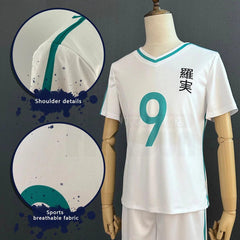 Blue Lock Anime Chigiri Cosplay Costume Wig School Sports Uniform Top Shorts Rose Net Synthetic Daily Wearing Halloween - Coscosmos