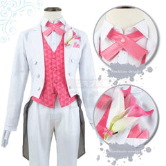 Blue Lock Anime Cosplay Costume Chigiri Exhibition Tuxedo Tailcoat Suit Uniform Corsage Party Cos Convention Gift - Coscosmos