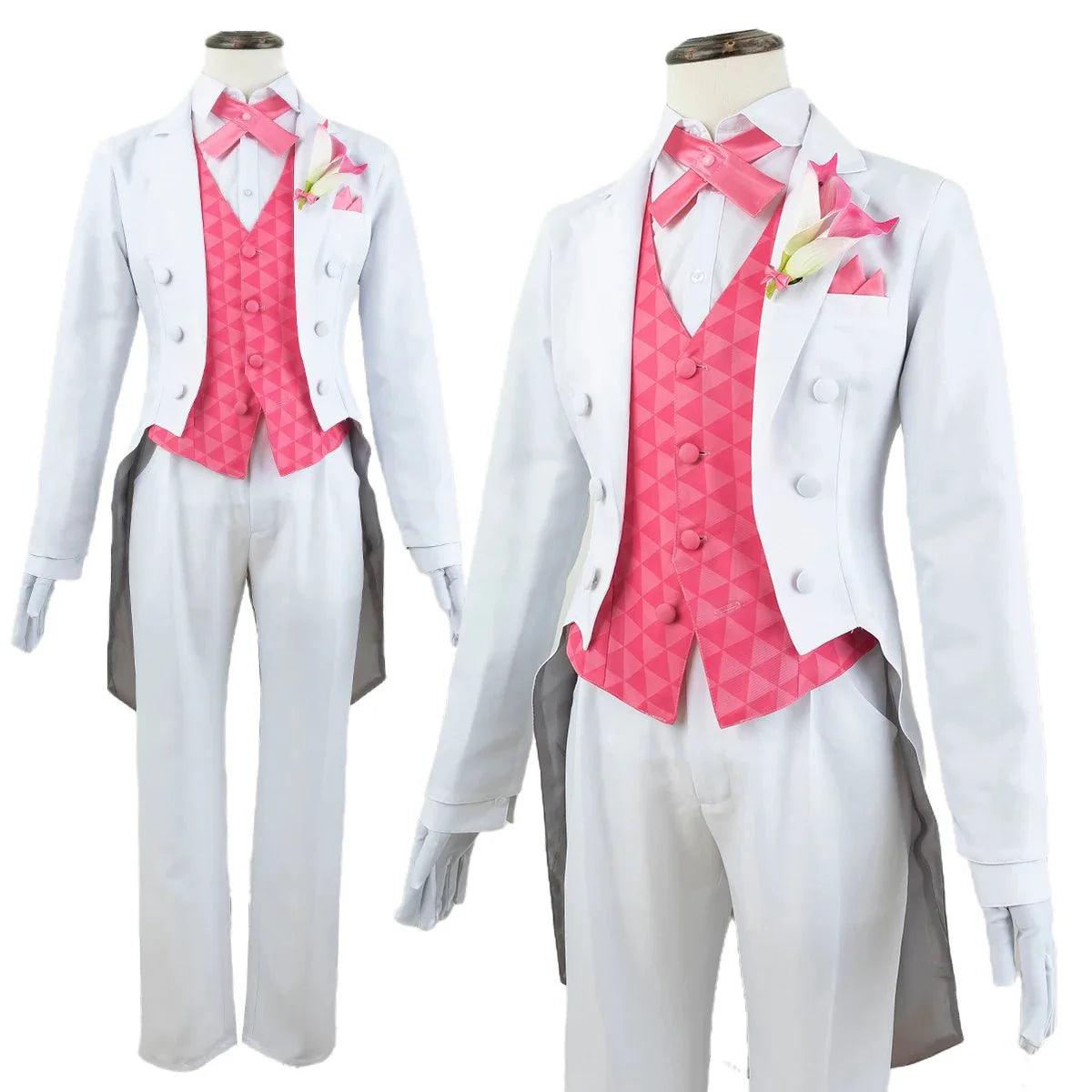 Blue Lock Anime Cosplay Costume Chigiri Exhibition Tuxedo Tailcoat Suit Uniform Corsage Party Cos Convention Gift - Coscosmos