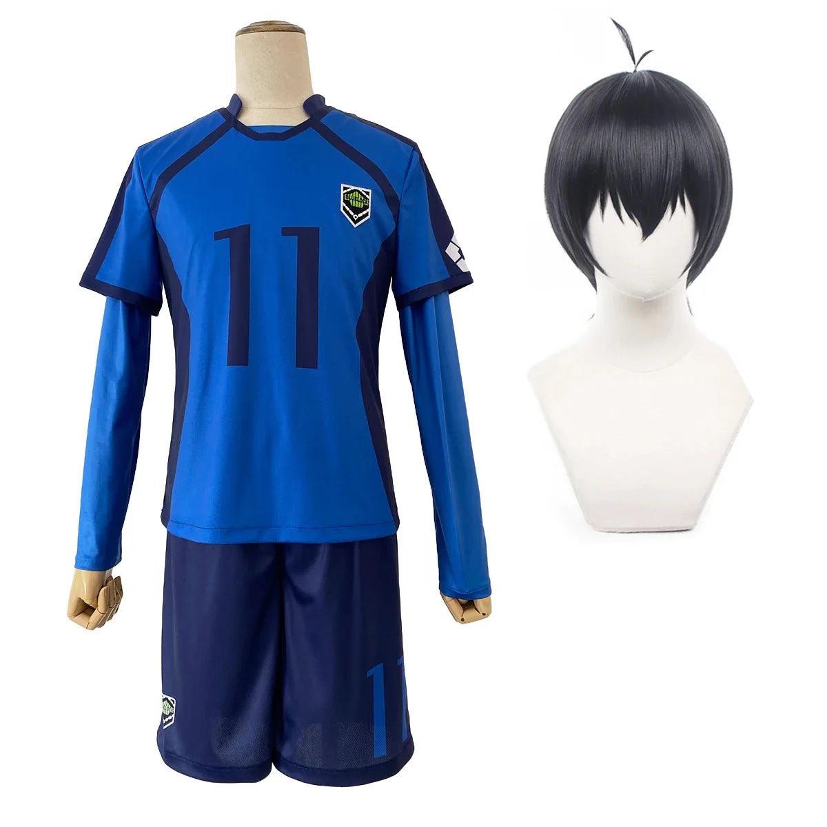 Blue Lock Anime Cosplay Costume Wig Isagi Bachira Chigiri Nagi Rin Sae Itoshi Kaiser Reo Hiori Barou Shidou Niko Yukimiya - Coscosmos