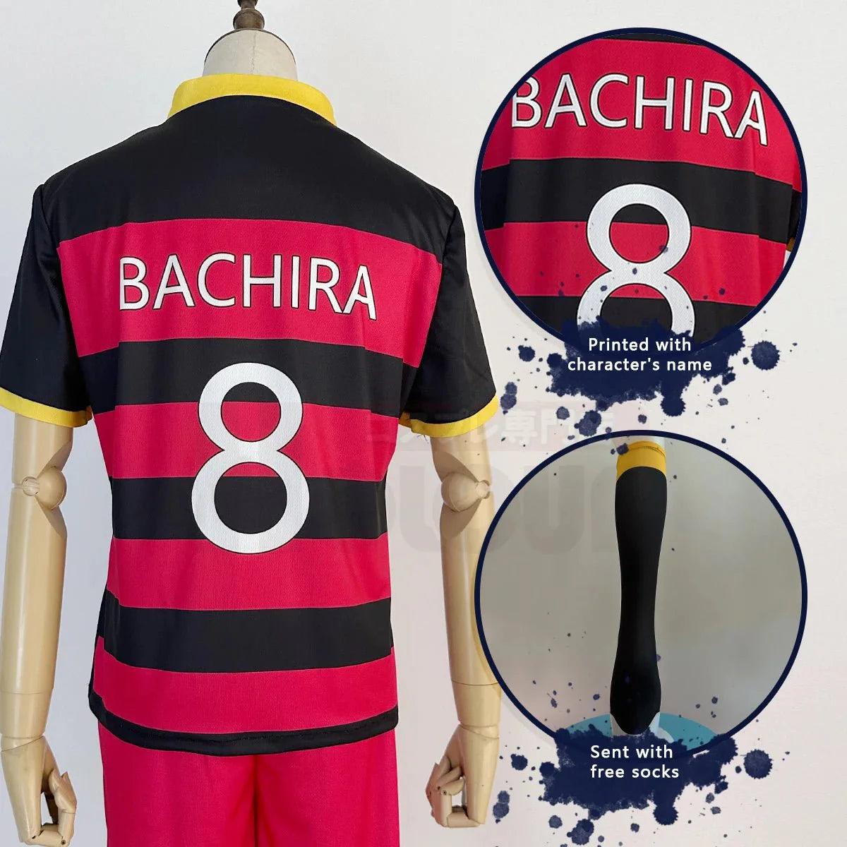 Blue Lock Anime FC Barcha Bachira Otoya Lavinho Cosplay Costume Wig Embroidery Football Uniform Halloween 3PCS Set - Coscosmos