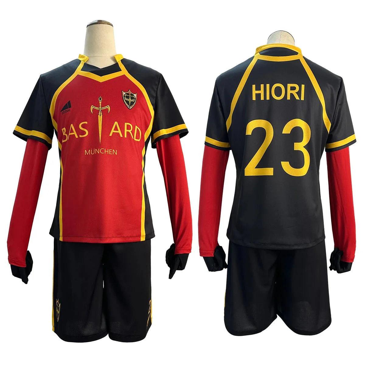 Blue Lock Anime Kaiser Ness Isagi Kurona Hiori Cosplay Costume Wig Jersey Bastard Munchen Embroidery Football Uniform - Coscosmos