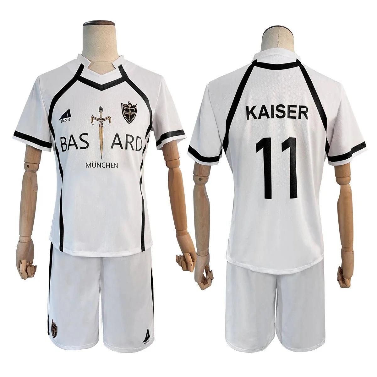 Blue Lock Anime Kaiser NO.11 Ness NO.20 Cosplay Costume Bastard Munchen Embroid Teenager Training Jersey Soccer Uniform - Coscosmos