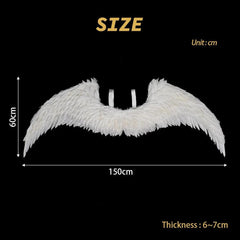 Blue Lock Anime Nagi Bachira Reo Cosplay 1PC White Angel Wings Goose Feather 150*60CM Velcro Puella Magi Madoka Magica - Coscosmos