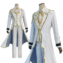 Blue Lock Anime NAGI Cosplay Costume Wig Angels and Demons Series Coat Pants White Uniform Rose Net Cos Convention - Coscosmos