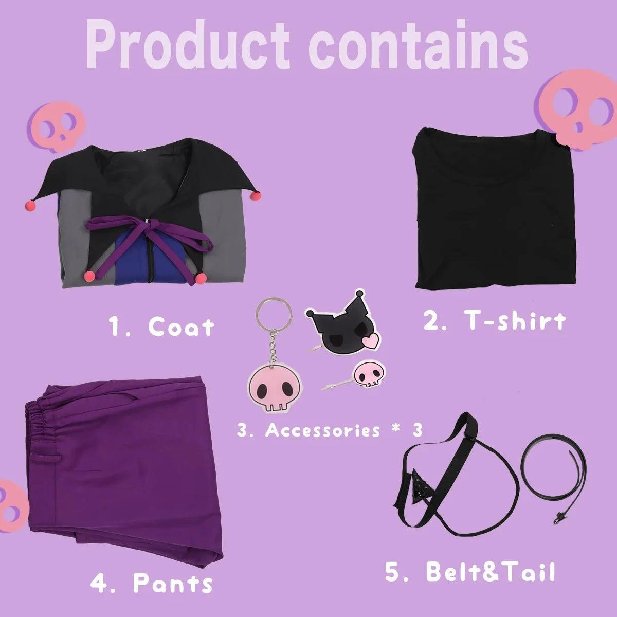 Blue Lock Anime Reo Mikage Cosplay Costume Wig Casual Wearing Cute Jacket T-shirt Pants Tail Rose Net Sythetic Fiber - Coscosmos