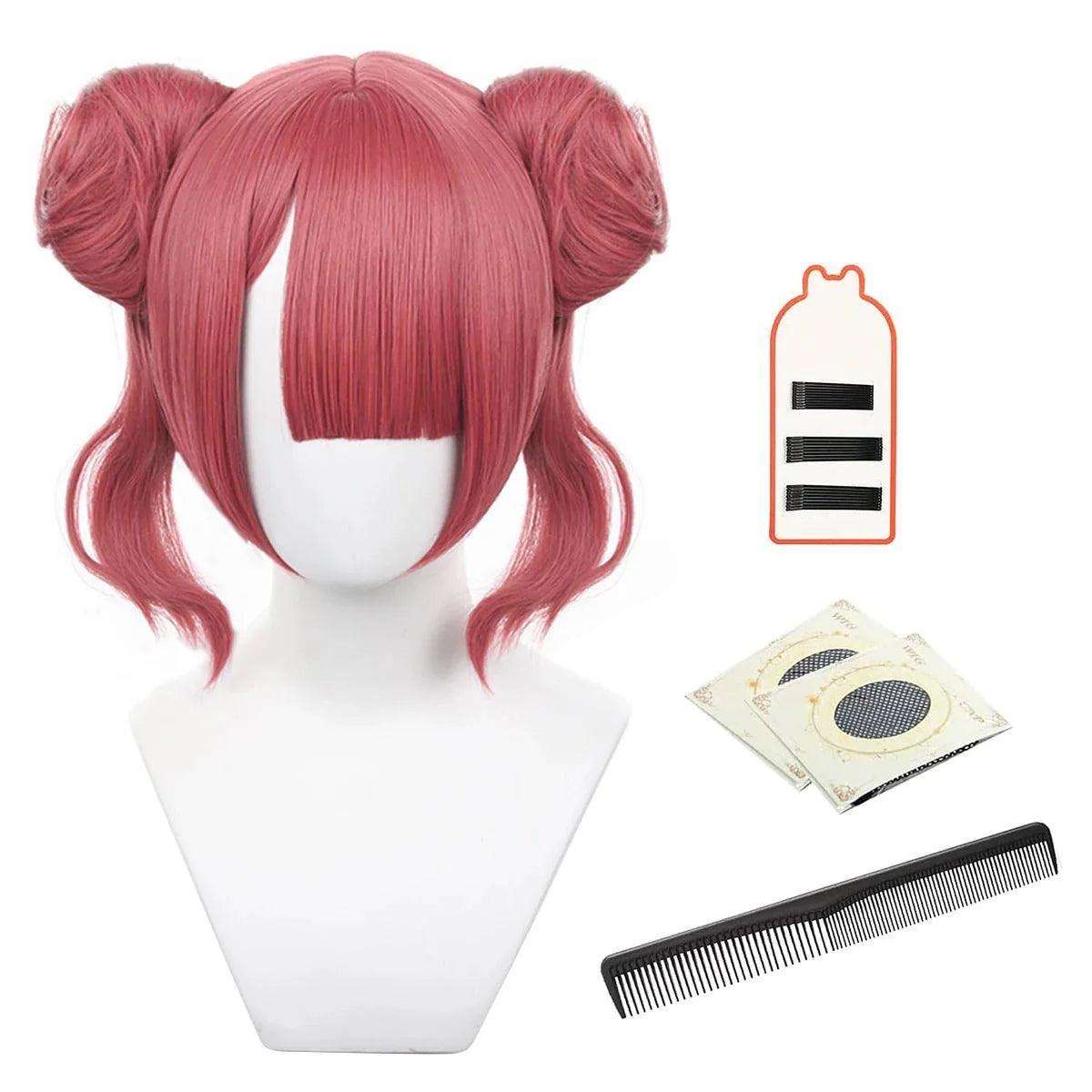 Blue Lock Manga Anime Anri Teieri Cosplay Wig Cute Style Rose Net Synthetic Fiber Adjustable Size Dress Up Party - Coscosmos