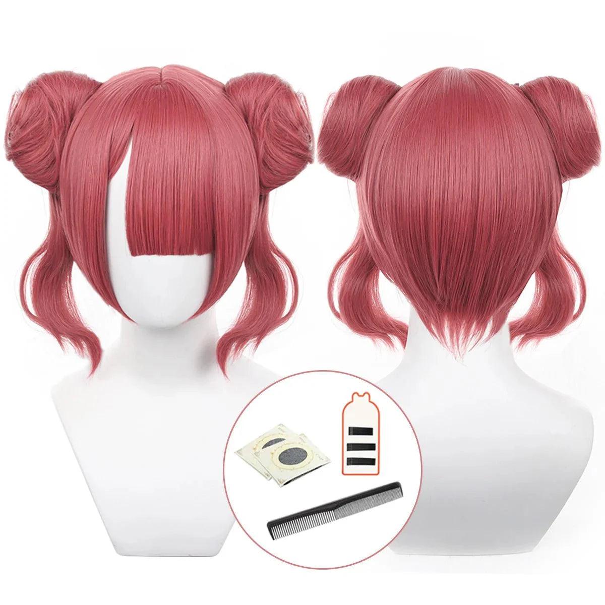 Blue Lock Manga Anime Anri Teieri Cosplay Wig Cute Style Rose Net Synthetic Fiber Adjustable Size Dress Up Party - Coscosmos