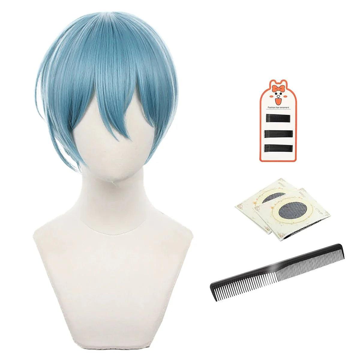 Blue Lock Manga Anime Cosplay Wig Hiori No.16 Rose Net Sythetic Fiber Adjustable Size Headwear - Coscosmos