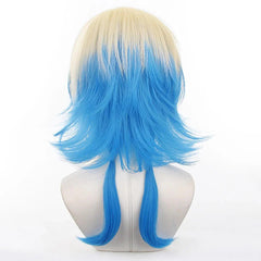 Blue Lock Manga Anime Cosplay Wig Kaiser No.10 Bastard Munchen Football Rose Net Sythnetic Fiber Adjustable Size Gradient - Coscosmos