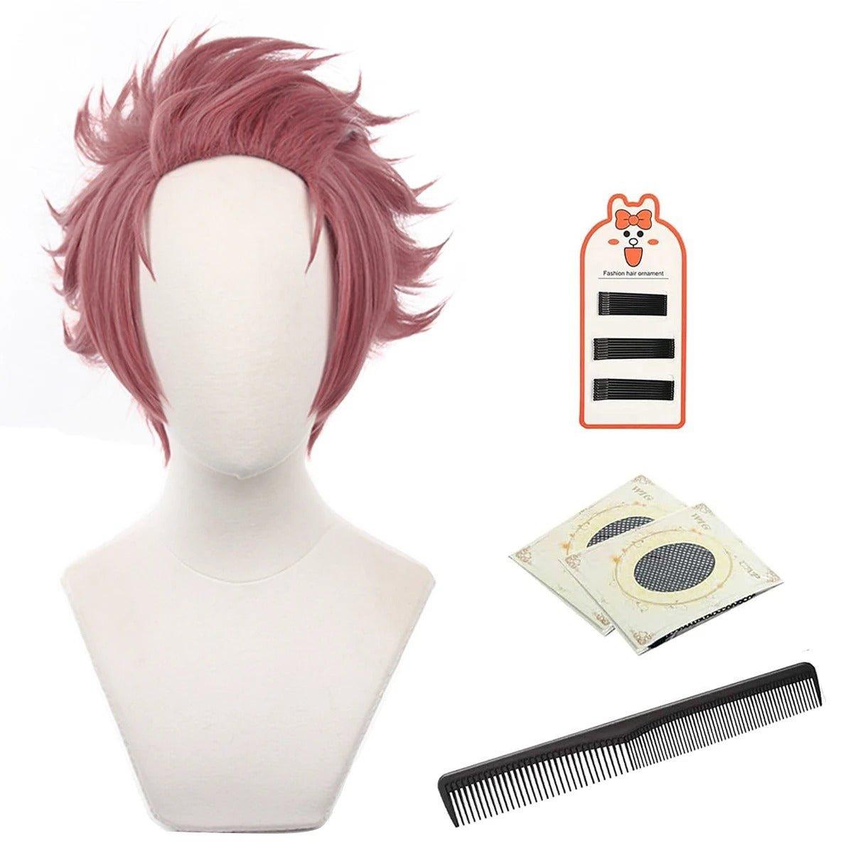 Blue Lock Manga Anime Cosplay Wig Sae Itoshi No.10 Football Player Rose Net Sythetic Fiber Adjustable Size Headwear - Coscosmos