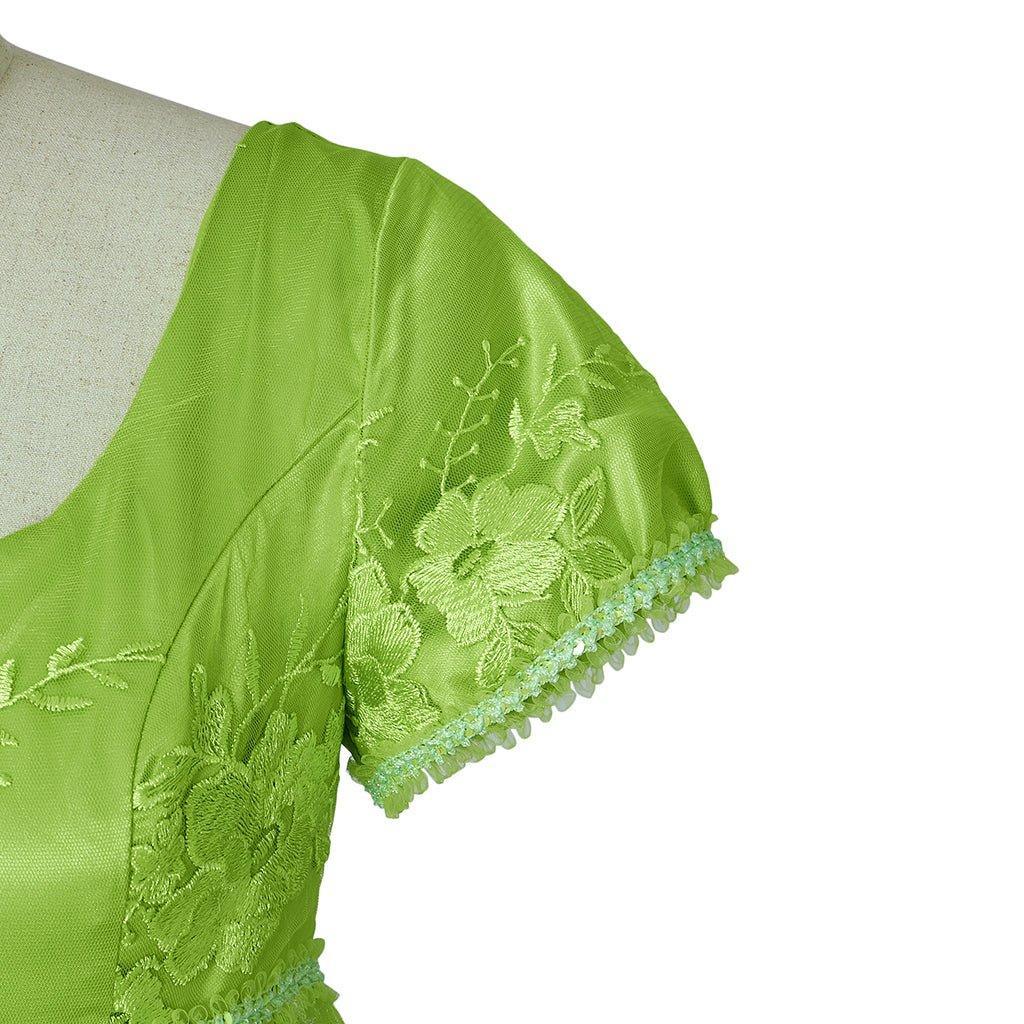 Bridgerton Cosplay Costume Green Empire Gown - Embrace Regency Elegance - Coscosmos