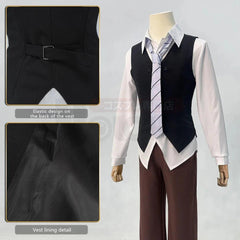 Bungo Anime Edogawa Rampo Cosplay Costume Cape Elastic Pants Shirt Vest Tie Hat Daily Wear Cos Convention Halloween Gift - Coscosmos