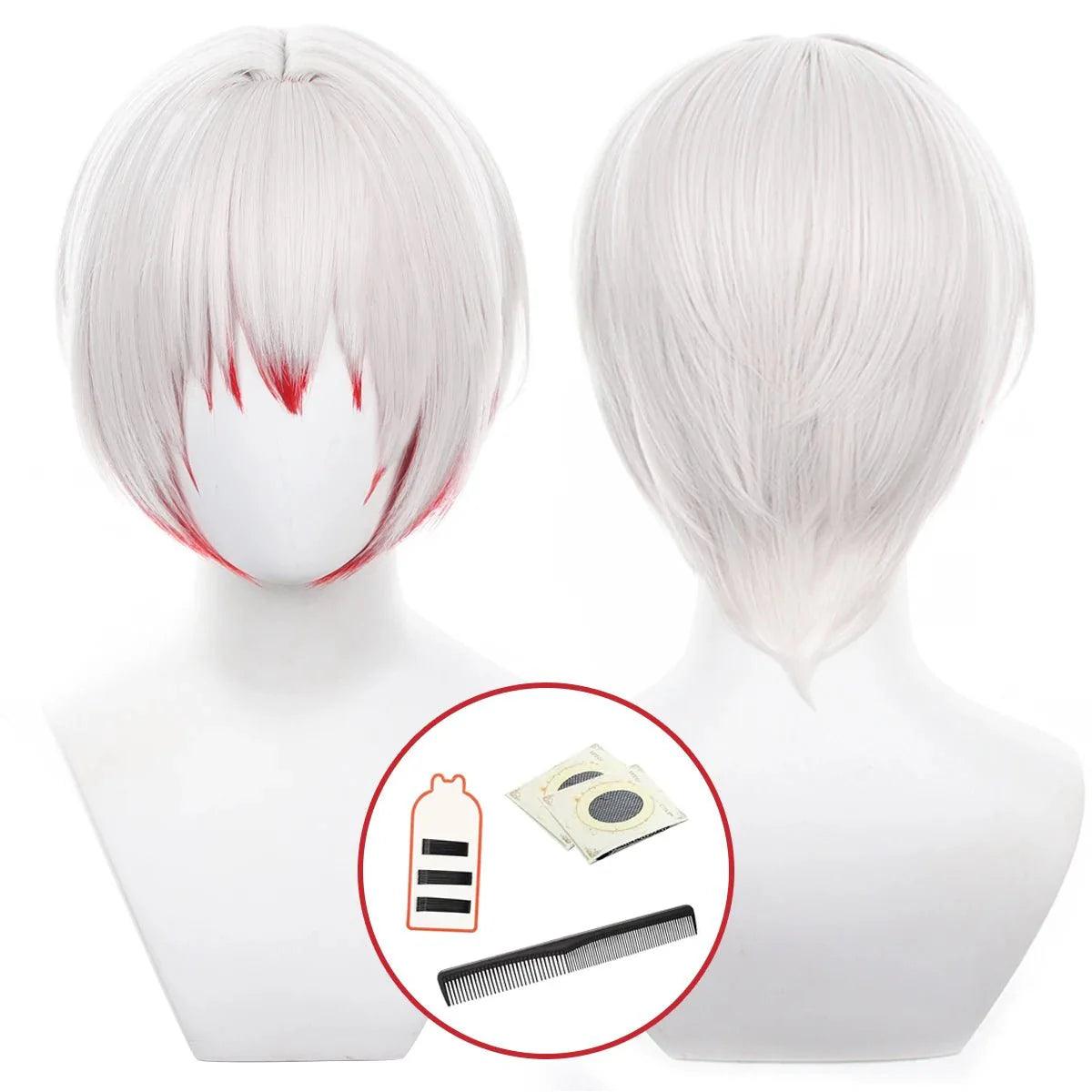 Bungo Anime Jouno Saigiku Cosplay Wig Rose Net Synthetic Fiber Adjustable Size Heat Resistant Cap Comb Halloween Gift - Coscosmos