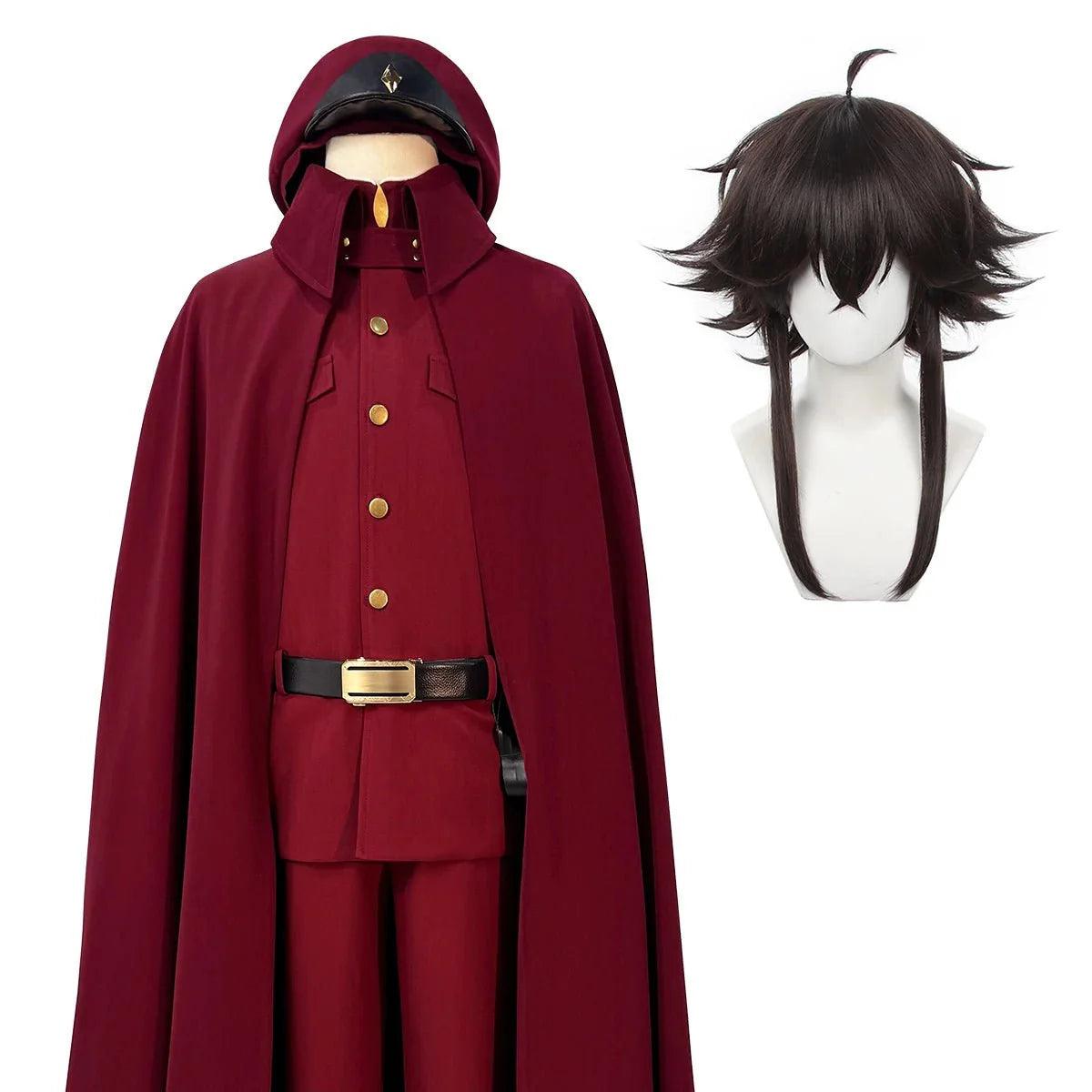 Bungo Anime Suehiro Tetchou Okura Teruko Jouno Saigiku Cosplay Costume Wig Oversize Lining Cloak Jacket Pants Halloween - Coscosmos