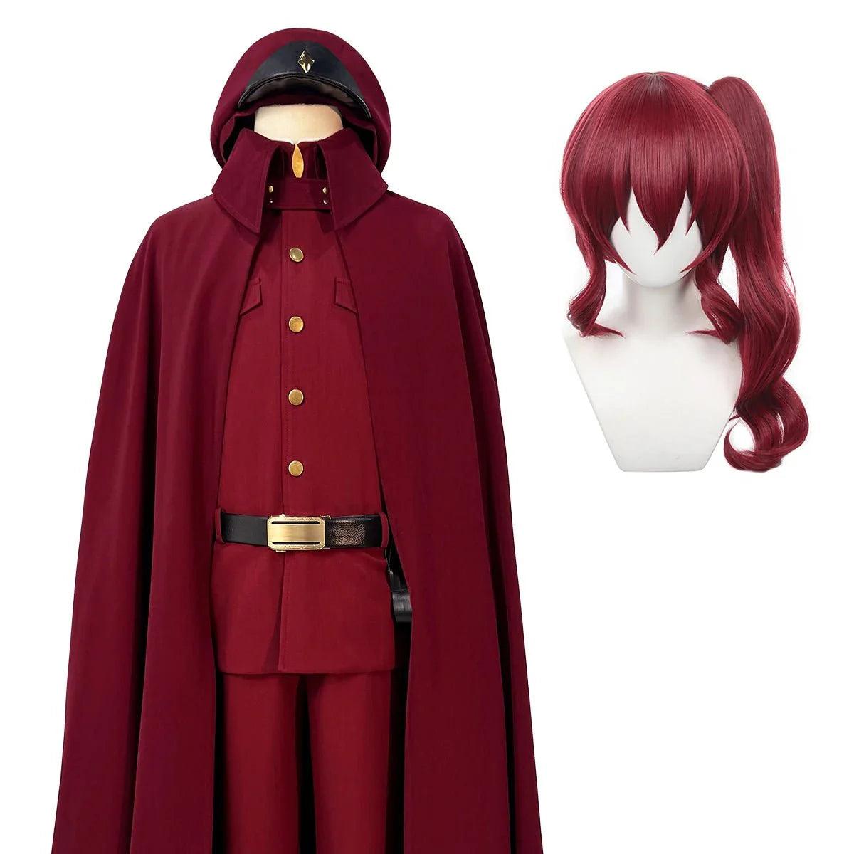 Bungo Anime Suehiro Tetchou Okura Teruko Jouno Saigiku Cosplay Costume Wig Oversize Lining Cloak Jacket Pants Halloween - Coscosmos