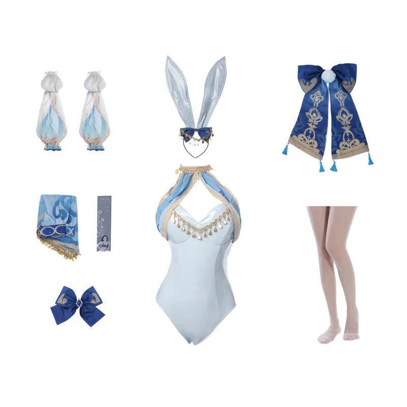 Bunny Girl Nilou Cosplay Costume Genshin Impact Nilou Bunny Costume Original Sexy Women Jumpsuit Style A and B - Coscosmos