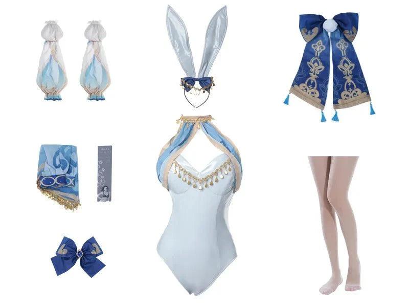 Bunny Girl Nilou Cosplay Costume Genshin Impact Nilou Bunny Costume Original Sexy Women Jumpsuit Style A and B - Coscosmos