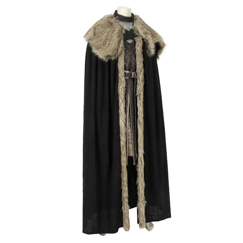 Game of Thrones Season 8 Jon Snow Cosplay Costume for Halloween & Events