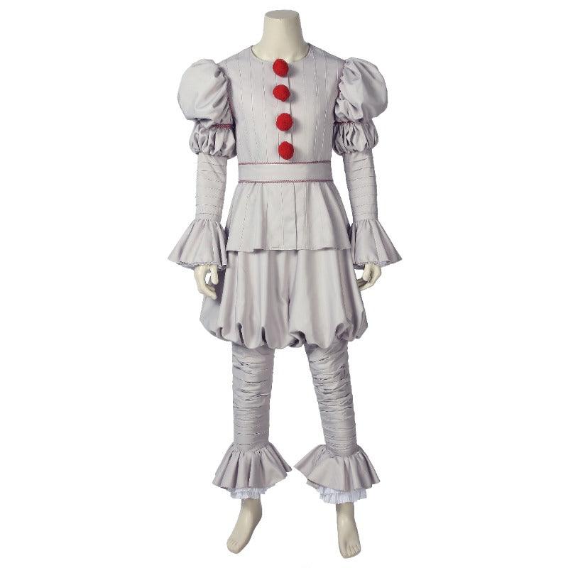 The Dancing Clown Joker Cosplay Costume with White Scarf and Accessories - Halloween Outfit