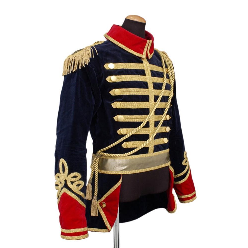 Medieval Military Officer Soldier Cosplay Costume - Regal Ballet Musical Jacket with Hat | Coscosmos