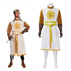 King Arthur Costume The king's royal costume for Halloween Adult men Monty Python Medieval Costume Royal Knights Costume Suit