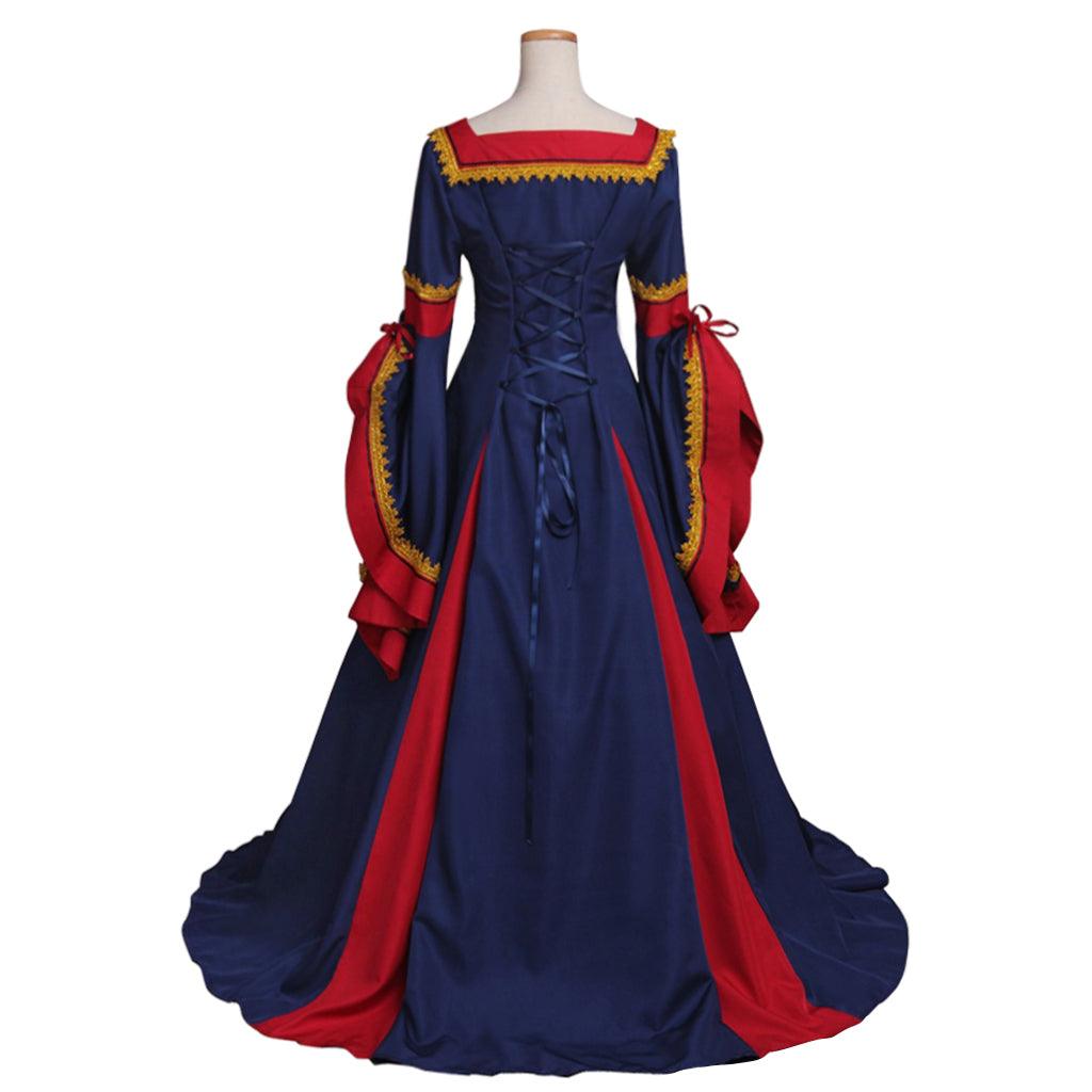 Women's Spring Medieval Dress Costume - Custom Made Vintage Victorian Renaissance Cosplay Gown for Carnival Party