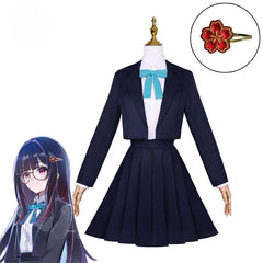 Masked Fools Sparkle Cosplay Costume Game Honkai Star Rail Black Women JK Suit Halloween Carnival Party School Uniform