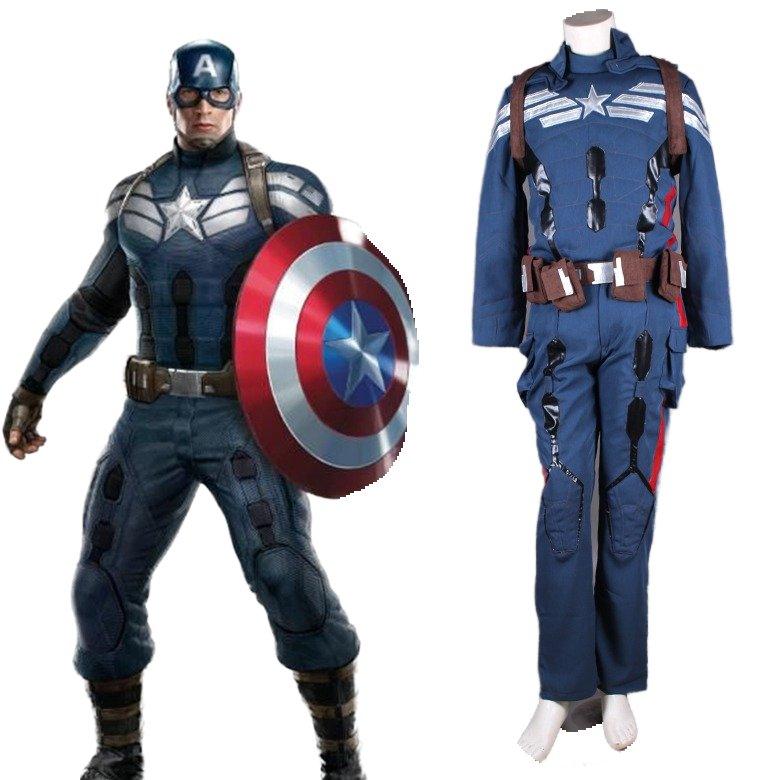 Captain America Cosplay Costume New - Coscosmos