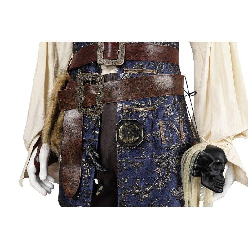 Captain Jack Sparrow Cosplay Costume Set - High - Quality Adult Pirate Outfit for Halloween - Coscosmos