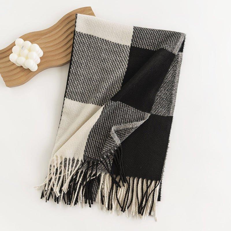 Cashmere - like Scarf Wholesale - Fashionable Women's Scarf for Street Style, Simple Commuting Scarf, Versatile Shawl for Fall & Winter - Coscosmos