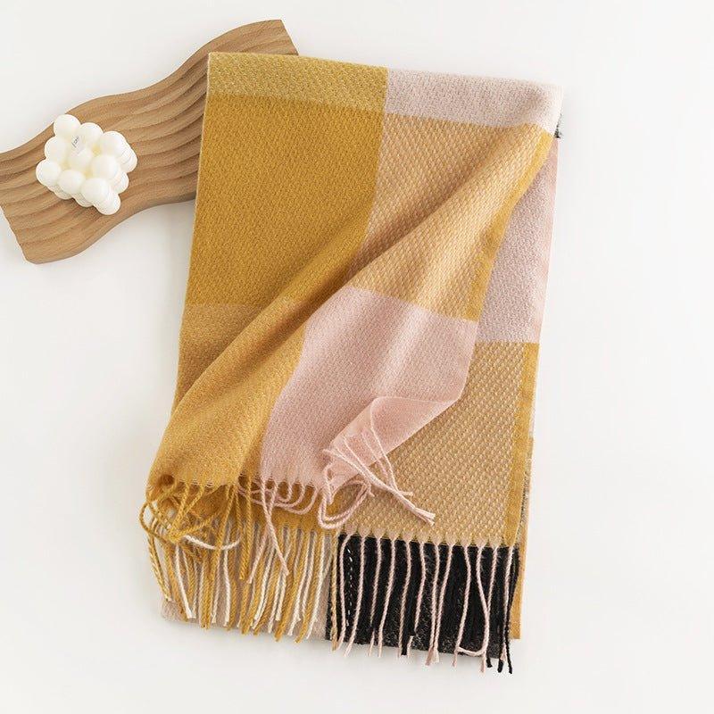 Cashmere - like Scarf Wholesale - Fashionable Women's Scarf for Street Style, Simple Commuting Scarf, Versatile Shawl for Fall & Winter - Coscosmos