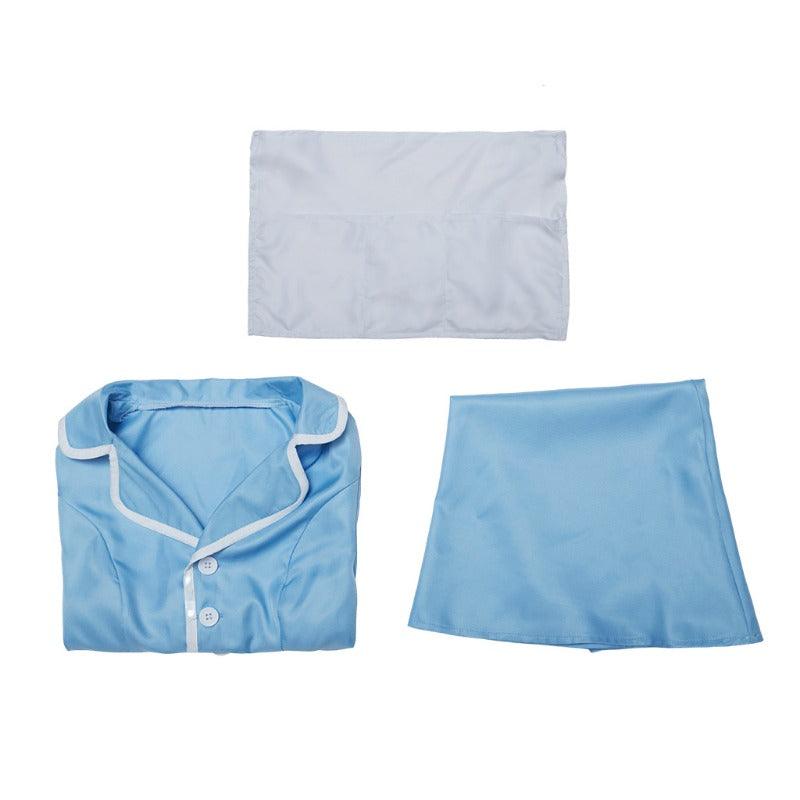 Waitress the Musical Inspired Cosplay Costume – Blue Maid Uniform Dress with Apron for Women