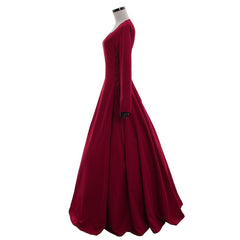 Ladies Gothic Victorian Red Dress | Renaissance Victorian Elegant Prom Dress for Halloween Party