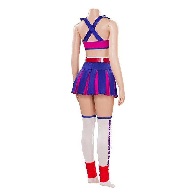 Juliet Starling Cosplay Costume - Lollipop Chainsaw Sexy Top and Skirt Set for Women and Girls